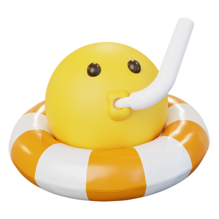 Emoji Wearing Tube  3D Icon