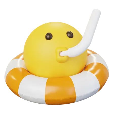 Emoji Wearing Tube  3D Icon