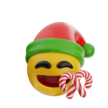 Emoji With Candy  3D Icon