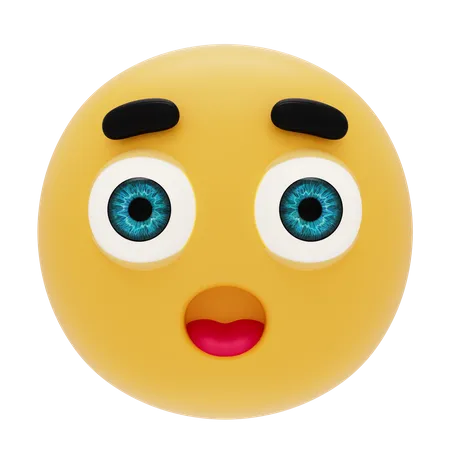 Emoji With Open Mouth  3D Icon