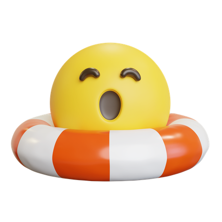 Emoji With Tube  3D Icon