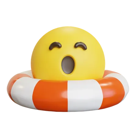 Emoji With Tube  3D Icon