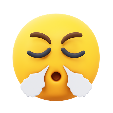 Emoji „Wut zurückhalten“  3D Icon