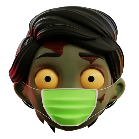 Emoji zombie tiene gripe  3D Icon