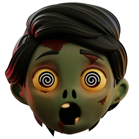 Emoji de zumbi tonto  3D Icon