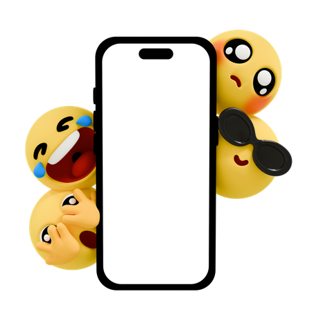 엿보는 이모티콘  3D Icon