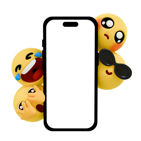 Emojis Peeking  3D Icon