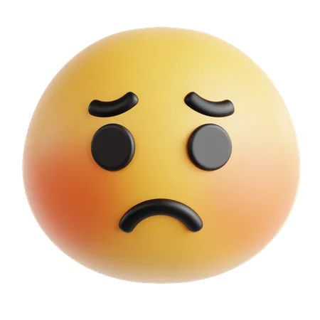 Emoticon de cara triste  3D Icon