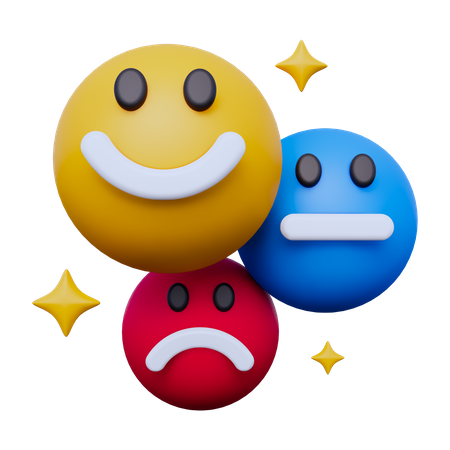 Retroalimentación de emoticonos  3D Icon