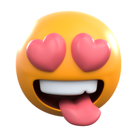 Emoticon de amor  3D Icon