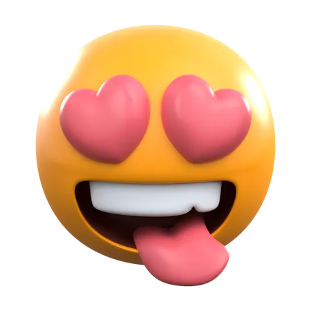 Emoticon de amor  3D Icon
