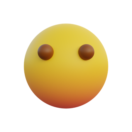 Emoticon de rosto em branco  3D Emoji