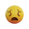 3d for tired emoji