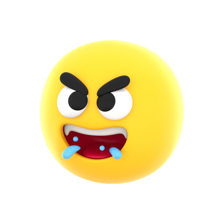 Lindo emoticon amaldiçoado  3D Icon