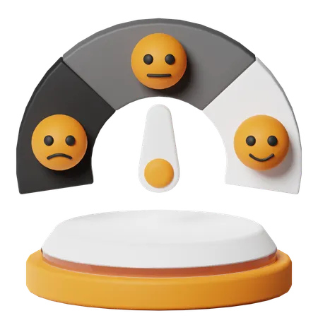 Emoticon Gauge  3D Icon