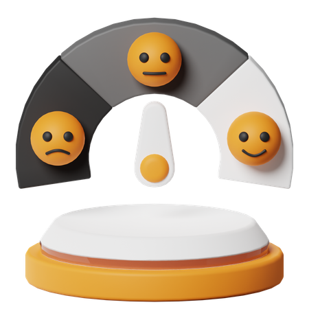 Emoticon Gauge  3D Icon