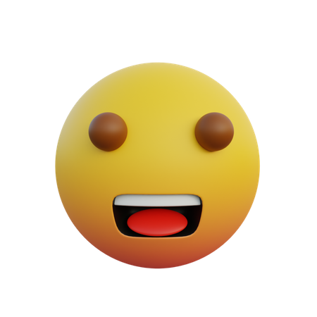 Emoticon happy or happy expression  3D Emoji