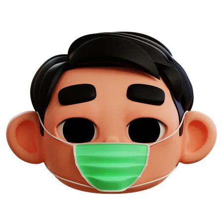 Emoticon Having Flu  3D Icon