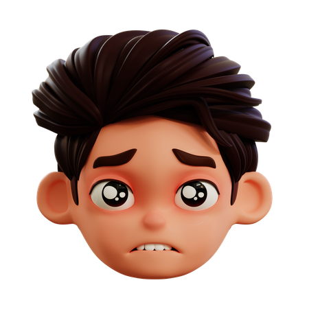 Emoticon muito triste  3D Icon