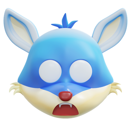 Emoticon de raposa gelada  3D Icon
