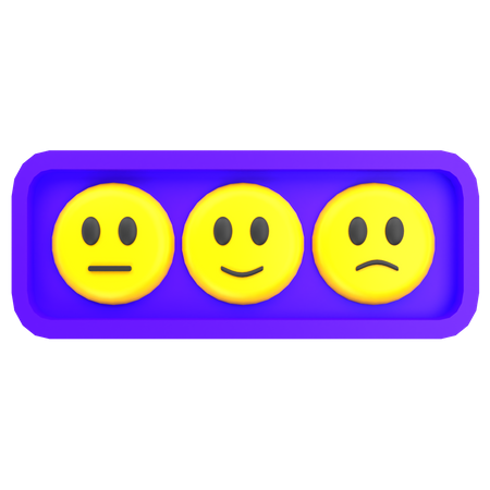 Emoticon Rating  3D Icon