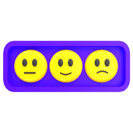 Emoticon Rating 3D Icon