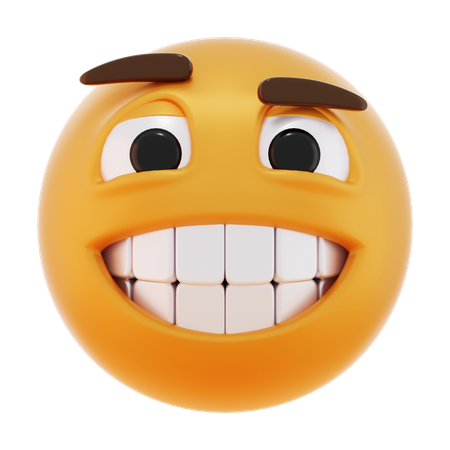 Emoticono de sonrisa  3D Icon