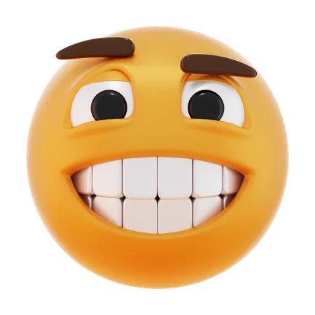 Emoticono de sonrisa  3D Icon