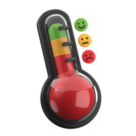 Emoticon Thermometer  3D Icon