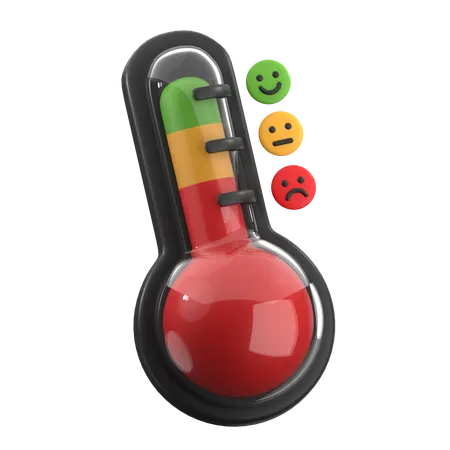 Emoticon Thermometer  3D Icon