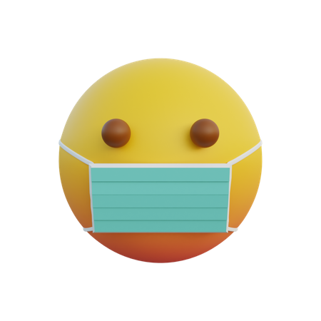 Emoticon usando uma máscara  3D Emoji