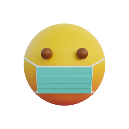 Emoticon usando uma máscara  3D Emoji