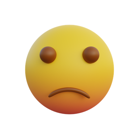 Émoticône visage triste  3D Emoji