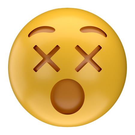 Emoji au visage étourdi  3D Icon