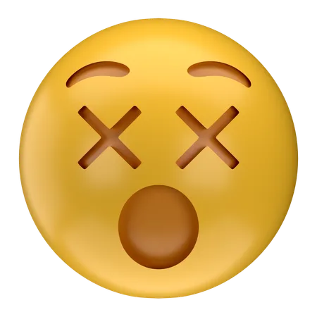 Emoji au visage étourdi  3D Icon