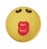 emoticono de cara de labios besándose