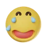 emoticono de cara de risa y llanto