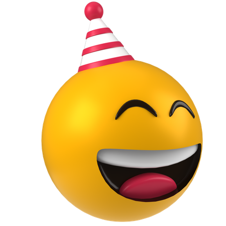 Emoticón de cumpleaños  3D Icon