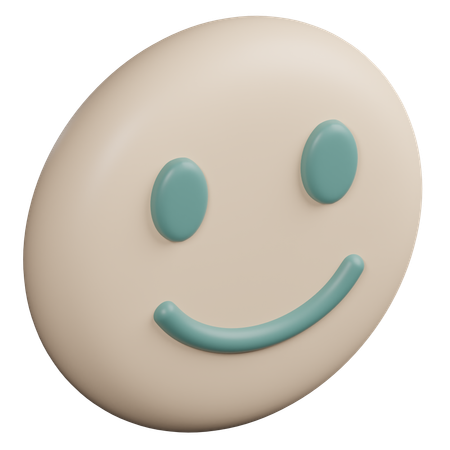 Emoticono de sonrisa  3D Icon