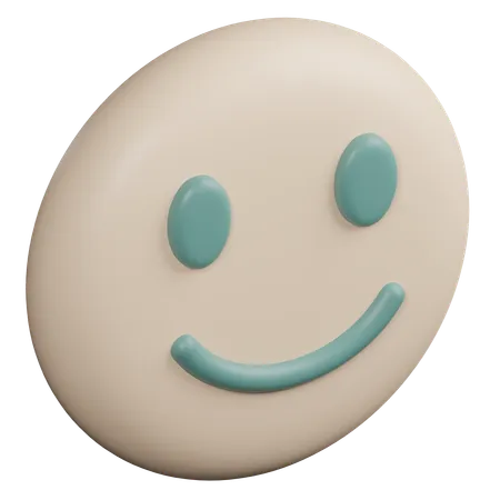 Emoticono de sonrisa  3D Icon