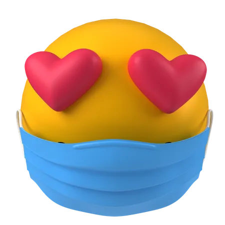 Emoticon de mascara  3D Icon