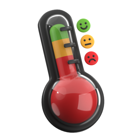 Termómetro emoticono  3D Icon