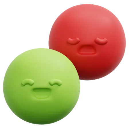 Emotion Contrast Faces  3D Icon