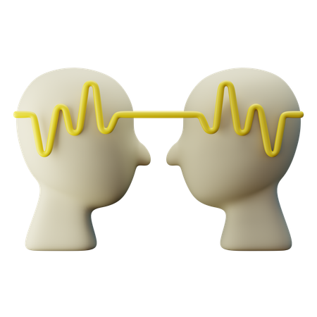 Empatía mental  3D Icon
