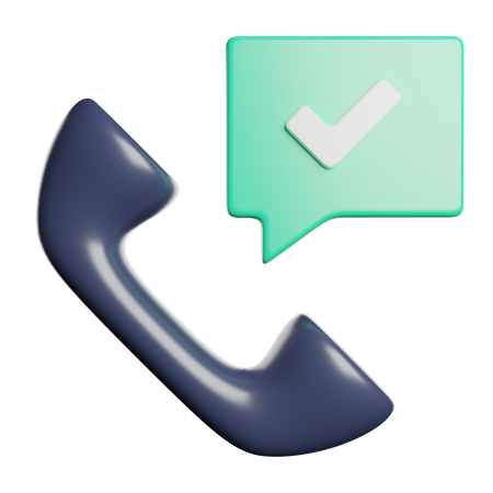 Telefon erhalten  3D Icon