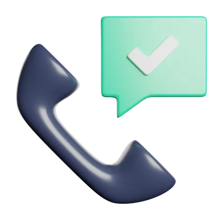 Telefon erhalten  3D Icon