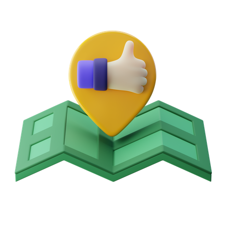 Empfohlener Ort, Pinpoint  3D Icon