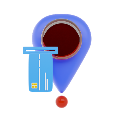 Emplacement du guichet automatique  3D Icon