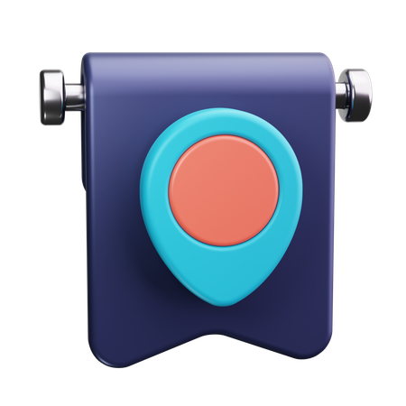 Badge de localisation  3D Icon