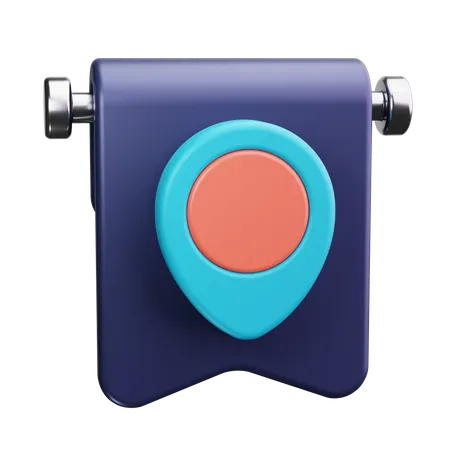 Badge de localisation  3D Icon